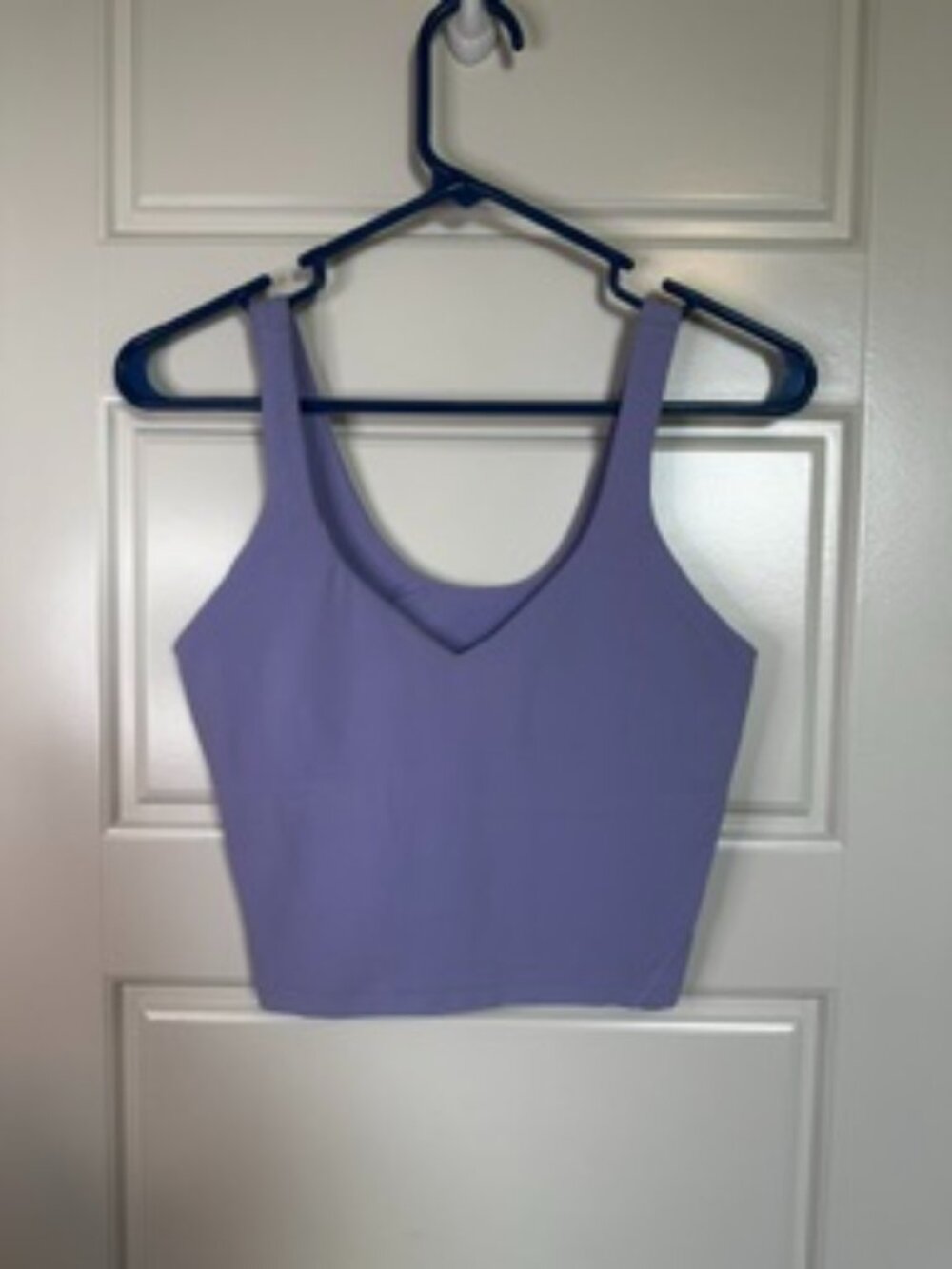 Lilac Lululemon Workout Tank Top Built In bra